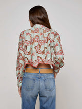 Akemi Cropped Lace Blouse