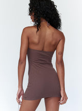 Adina Mini Dress Brown