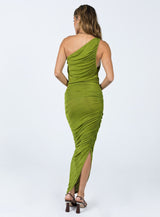 The Goddess Midi Dress Green