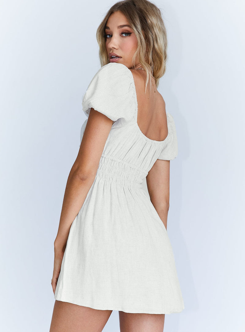 Madelyn Mini Dress Beige