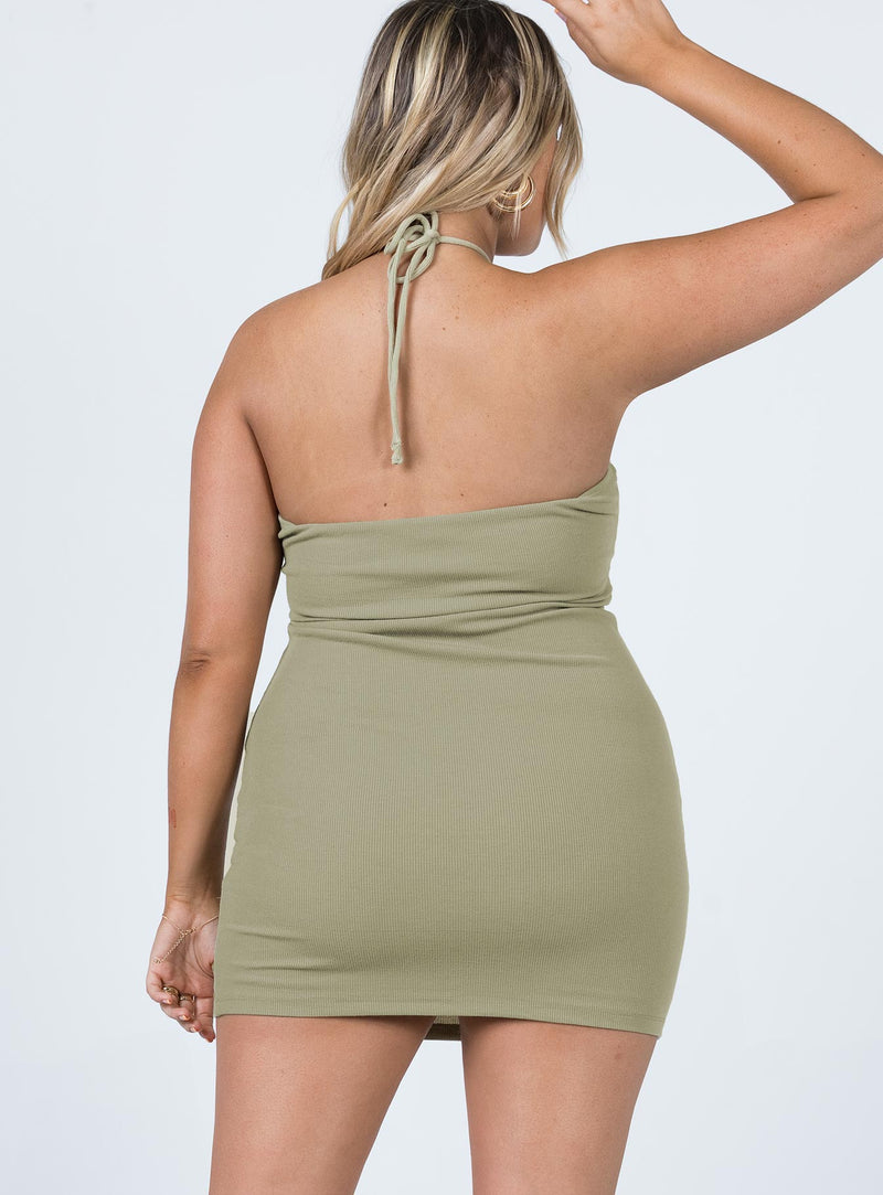 Clarke Mini Dress Khaki