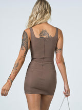 Hudson Mini Dress Brown