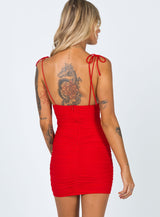 Moffett Mini Dress Red