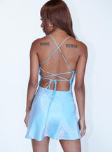 Celena Mini Dress Blue