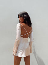 Wallum Long Sleeve Mini Dress Champagne