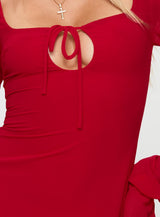 Bayford Long Sleeve Mini Dress Red
