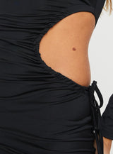 Barrows Long Sleeve Maxi Dress Black