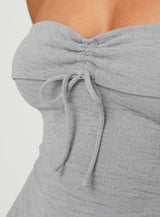 Laurenita Longline Tube Top Grey
