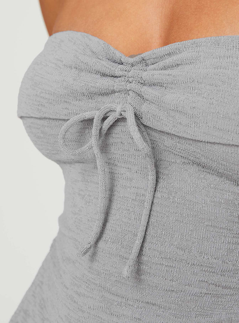 Laurenita Longline Tube Top Grey