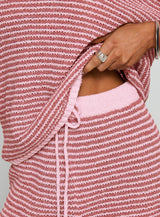 Pacifique Crochet Shorts Pink Multi