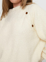 Susi Fluffy Knit Sweater Ivory