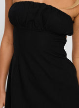 Luvstruck Strapless Mini Dress Black