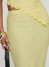 Silvershore Maxi Skirt Yellow