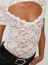Giallo Bodysuit White