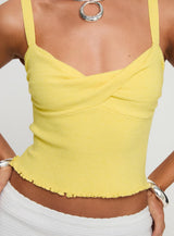 Dalma Twist Top Yellow
