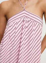 Moonlit Mini Dress Pink Stripe Petite