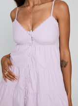 Tylie Tiered Mini Dress Lilac