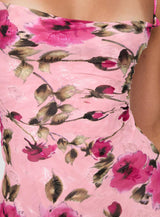 Ara Maxi Dress Pink Floral