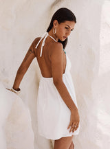 Melanea Mini Dress White