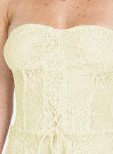 Barlo Strapless Mini Dress Cream