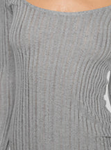 Tomas Long Sleeve Mini Dress Grey