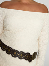Vancesca Strapless Mini Dress Cream Curve