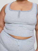 Waffles Stripe Sleep Set Multi Curve