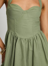 Lyle Mini Dress Sage