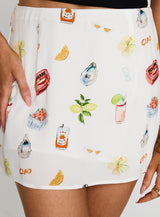 Caraliia Mini Skirt White / Multi