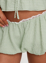 Short And Sweet Shorts Green Check