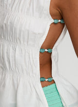 Read My Soul Bead Detail Top White
