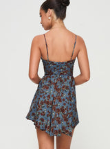 Barrett Mini Dress Blue / Floral