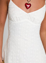 Jaye Mini Dress White Broderie