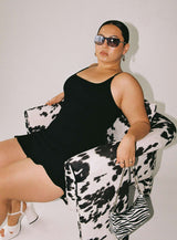 Kiribati Mini Dress Black Curve