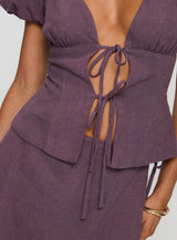 Wilhelmina Blouse Top Mauve