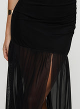 Decadent Strapless Maxi Dress Black