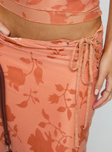 Mikah Maxi Skirt Orange