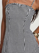 Bessette Mini Dress Black Gingham