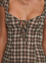Alora Mini Dress Check Multi