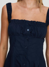 Wait For You Mini Dress Navy Tall