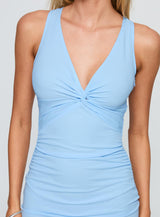 Mesmerise Halter Maxi Dress Blue
