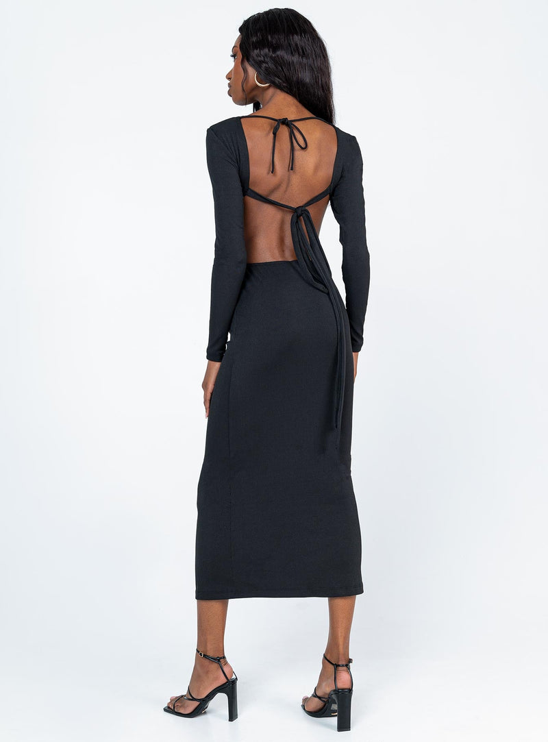 Hunter Midi Dress Black