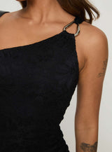 Toomba Lace Mini Dress Black