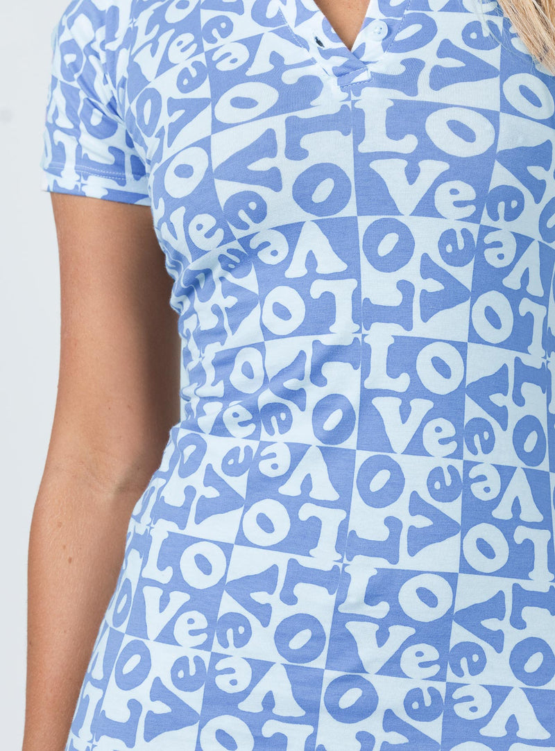 Motel Jeeves Dress Love Checker Blue