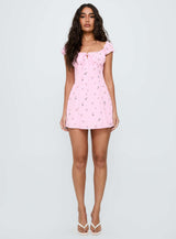 Freija Mini Dress Pink Multi