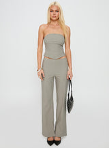 Passionette Strapless Top Olive