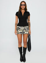 Cottesloe Blouse Top Textured Black