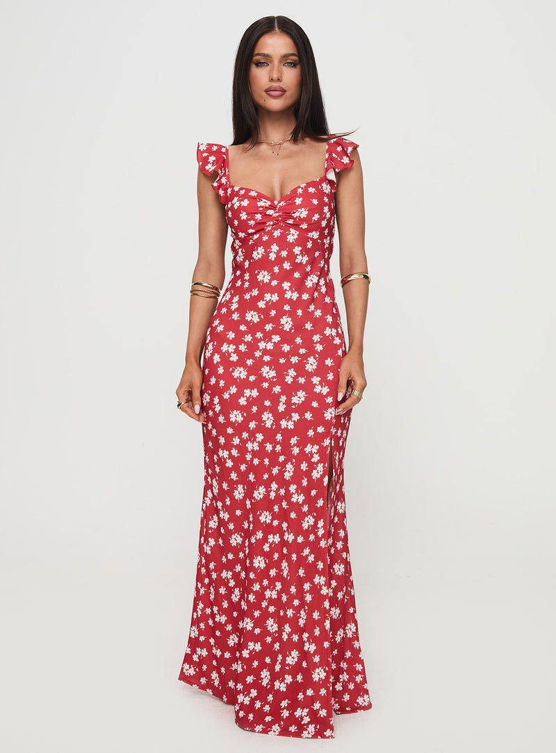 Barnadete Maxi Dress Red