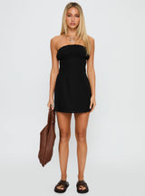 Luvstruck Strapless Mini Dress Black