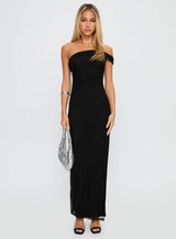 Technique Off The Shoulder Maxi Dress Black